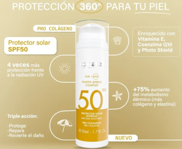 Protector solar Idraet FPS 50 Pro Colágeno