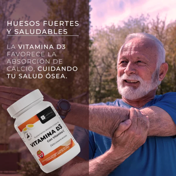 Vitamina D3 + C / Sistema Inmunologico Reforzado! / 60 Comrpimidos- LAPPEL - Imagen 6